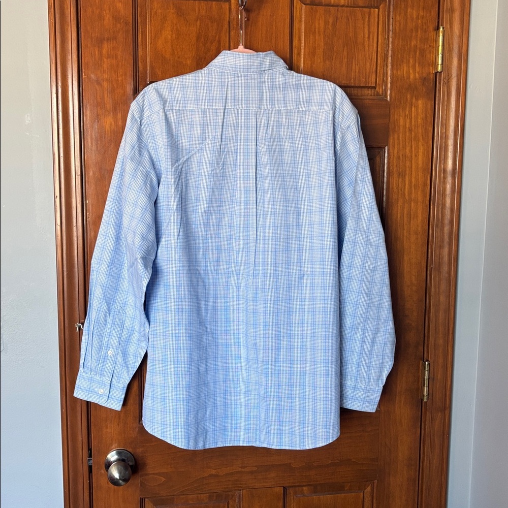 L.L. Bean Men's Wrinkle-Free Pinpoint Oxford Cloth Shirt Size Mr View 3